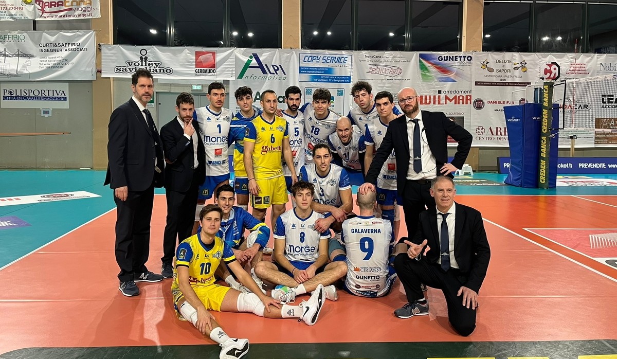 volley-maschile-a3:-savigliano-soffre-ma-supera-al-tie-break-monselice